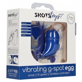 Синее виброяйцо Small Wireless Vibrating G-Spot Egg